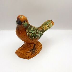 Vintage Ceramic Bird Figurine 5"